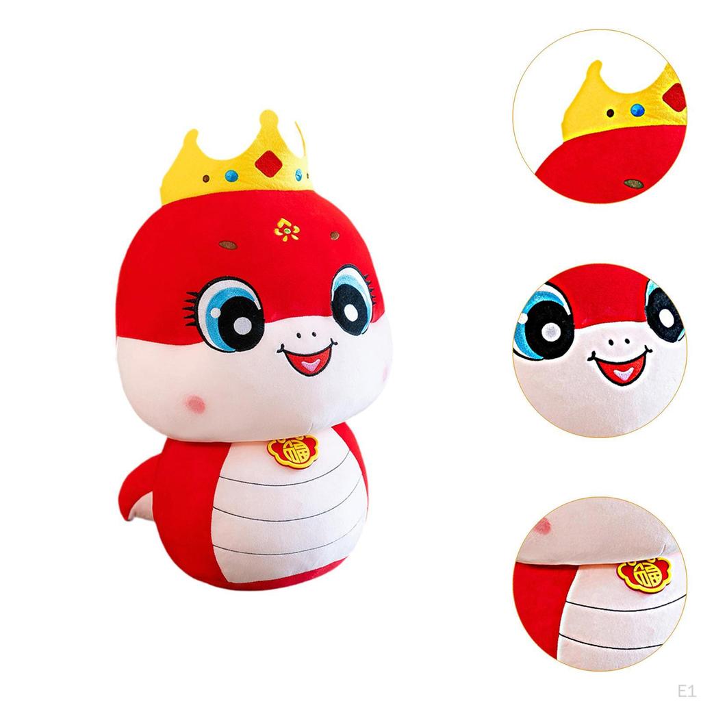 Chinese Year Snake Plush Doll Animal Soft Cartoon Stuffed Toy for