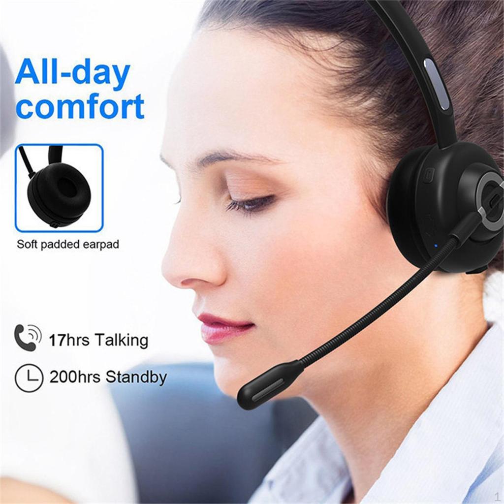 Headset with Microphone, Noise Cancelling Mic, Hands- Headphones for PC Laptop Call Center
