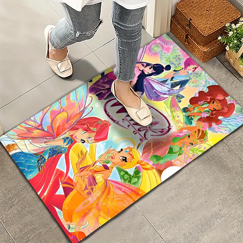 Winx Club Carpet Rug For Living Room Bedroom Home Sofa Decoration Kids Play Nonslip Floor Mat