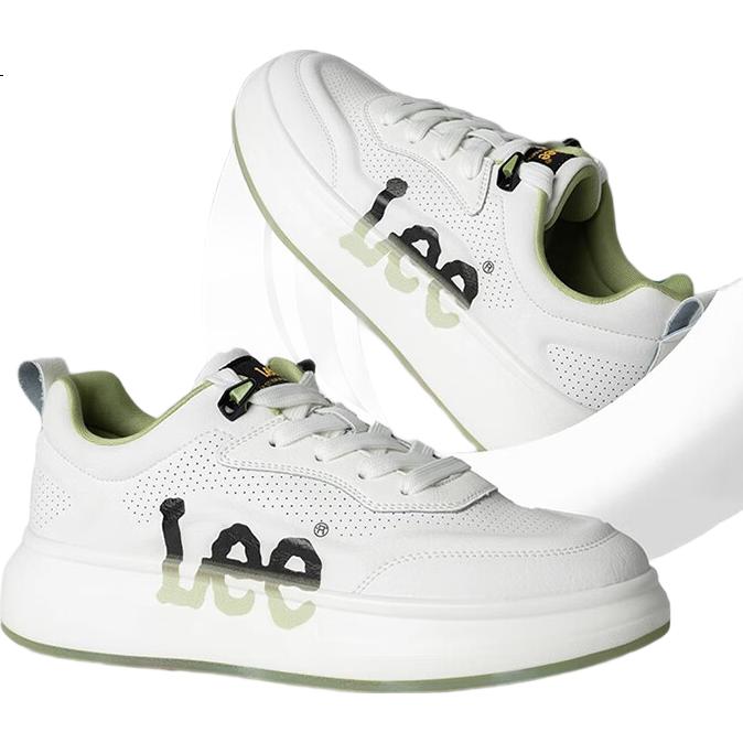 Lee Men's Shoes, Summer New Breathable Casual Shoes, Versatile Low-Top Men's Sneakers, Thick-Soled Height-Increasing Trendy Shoes for Me
