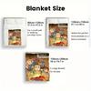 Anime Maze-themed Pattern 2D Flat Pattern Flannel Blanket High quality All Seasons Warmth and Comfort Perfect for Christmas Gifts.PMT0914300