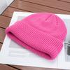 High quality solid color light board wool hat autumn and winter warm knitted hat men's and women's versatile ear protection hat windproof cold hat
