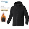 JEANSWEST Men's Autumn Winter Thickened Fleece Workwear Jacket