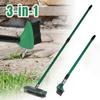3 In 1 Steel Wire Garden Weed Brush Long Handle Moss Remover Set For Garden Patio Cleaning Supplies