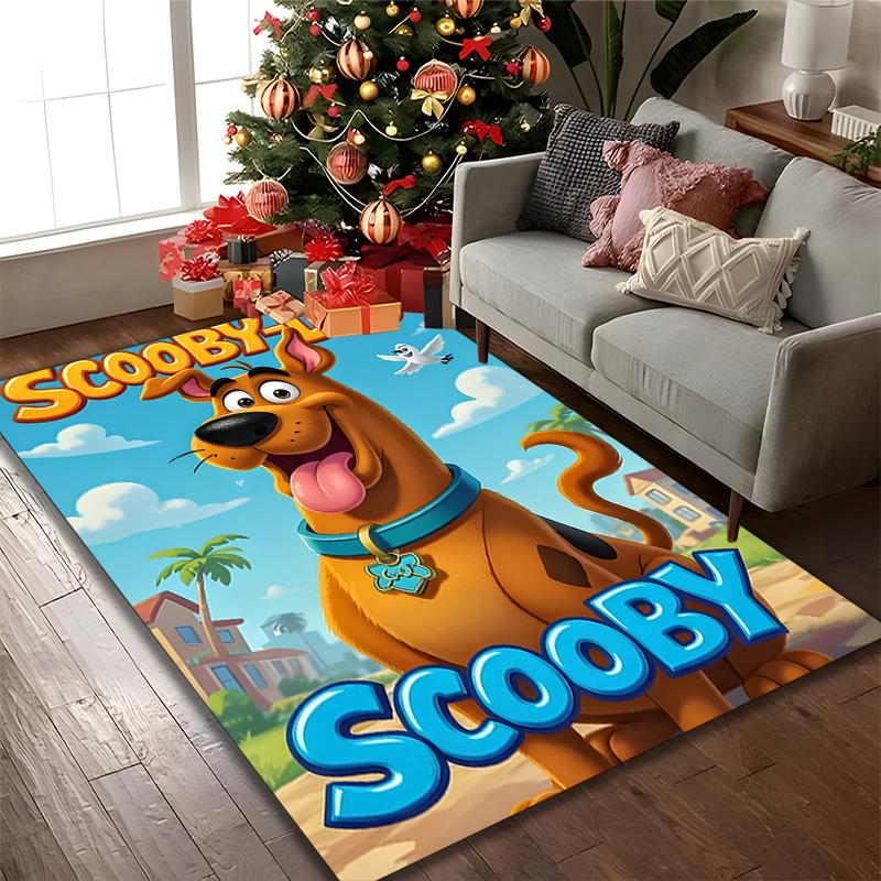 Ковер SCOOBY-DOO Идеально подходит для комнаты для чтения, Многоцелевой ковер для офисного кресла, дивана, Противоскользящий печатный домашний ковер