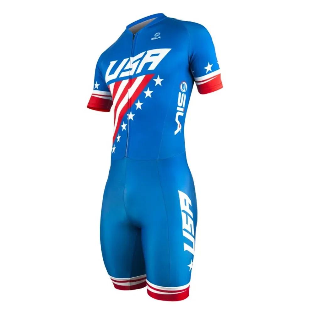 Sila Kids Cycling Skating Suit Inline Skate Speed Skating Short Sleeve Racing Suit Ciclismo Children's Fast Skating Clothing