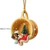 2 Pcs New House Decor Pendant Mreey Christmas Hanging Basket Dachshund Pendant Christmas Decoration