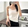 2025 Женский универсальный облегающий топ-майка - Европейский и американский летний стиль