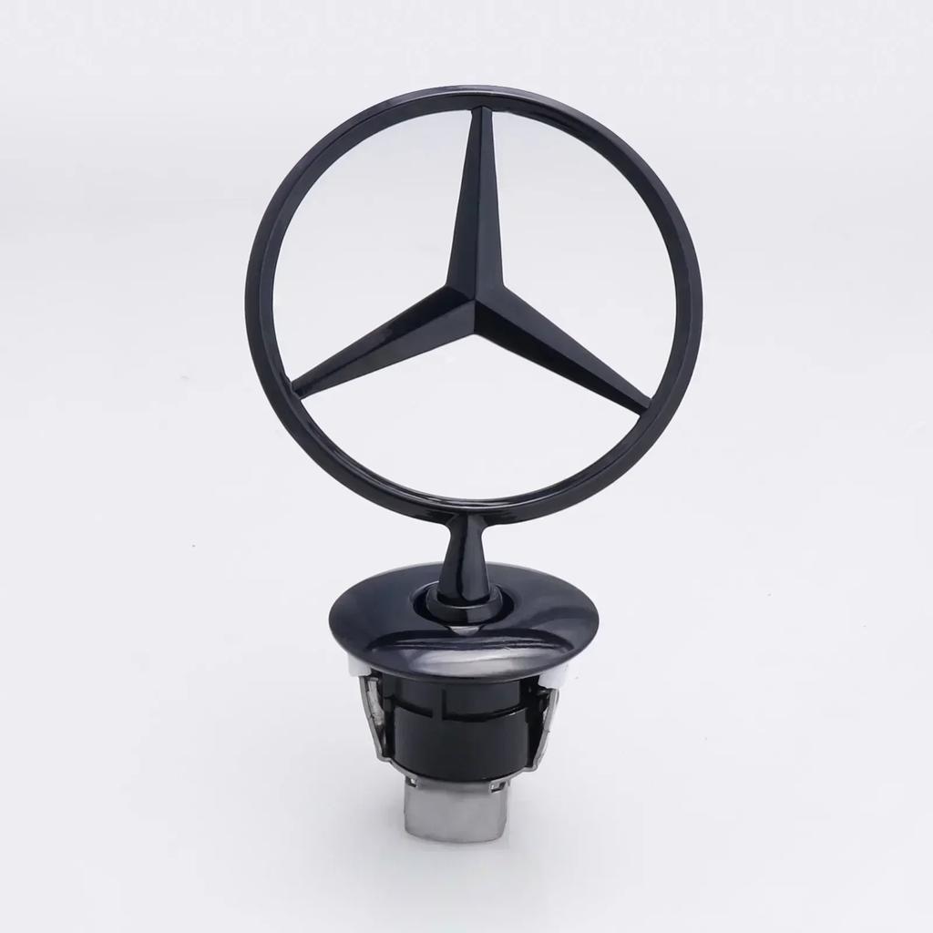 Zinc Alloy Car Front Hood Emblem Bonnet Label Badge Decal For Mercedes Benz C E S Class W204 W205 W212 W213 W211 W220 W222 W223 BK1