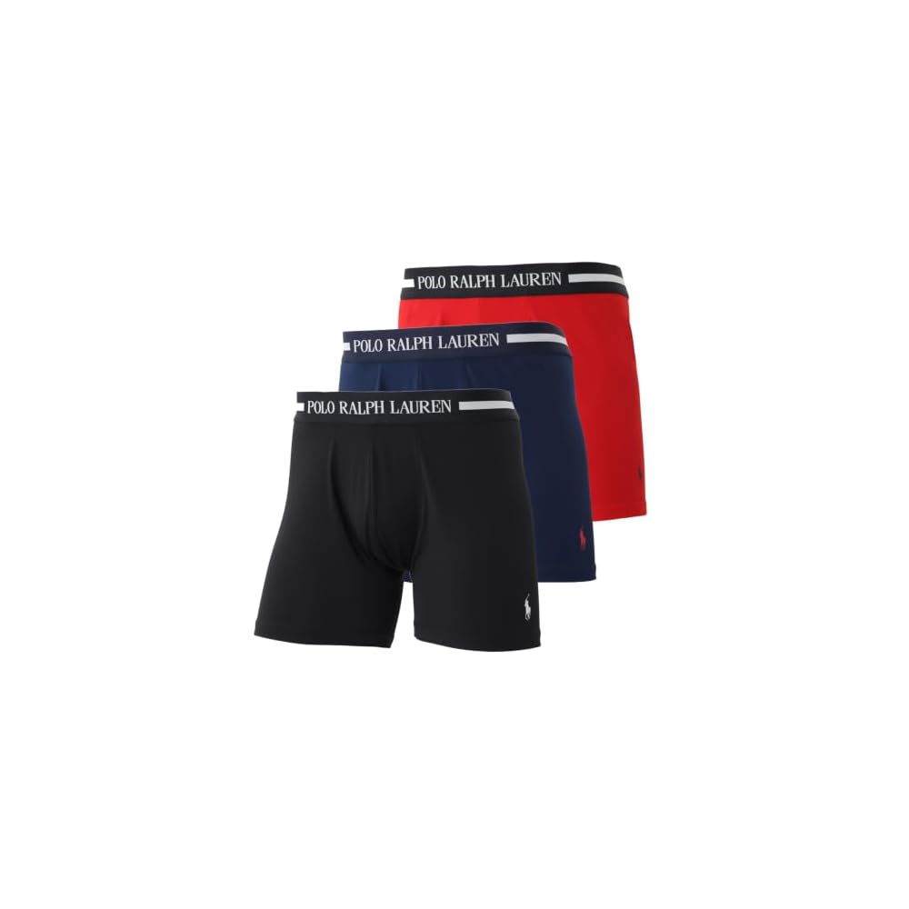[Domestic] Wicking One-Point Logo 3-Pack Boxer Briefs Multi-Pack RM3-D501-998-L