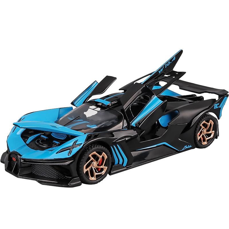 1/32 Bugatti Bolide Supercar литая игрушечная модель автомобиля со звуком и светом детские игрушки коллекционные предметы подарок на день рождения