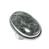 Серафинит Драгоценный камень 925 Стерлинговое серебро Ювелирное кольцо Размер 6