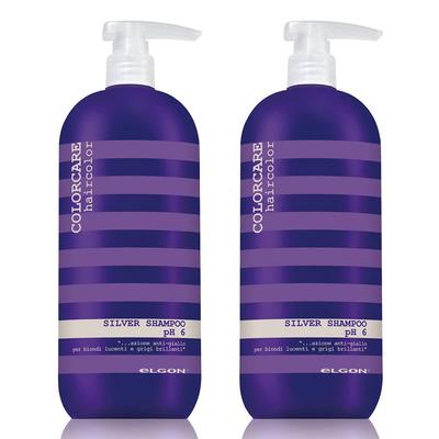 ELGON Color Care Серебряный шампунь, 1000 мл (Набор из 2)