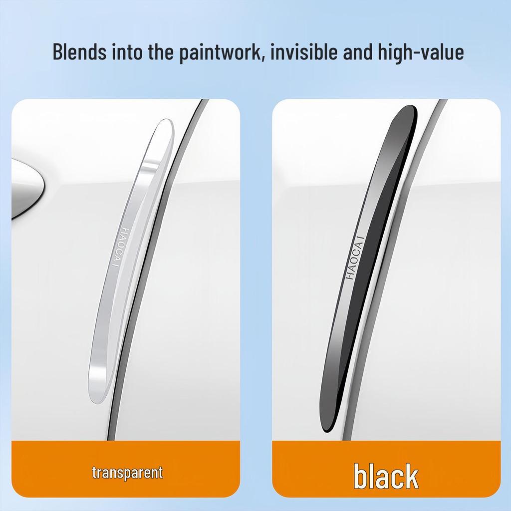 Силиконовые защитные полосы от царапин и столкновений для дверей и зеркал автомобиля