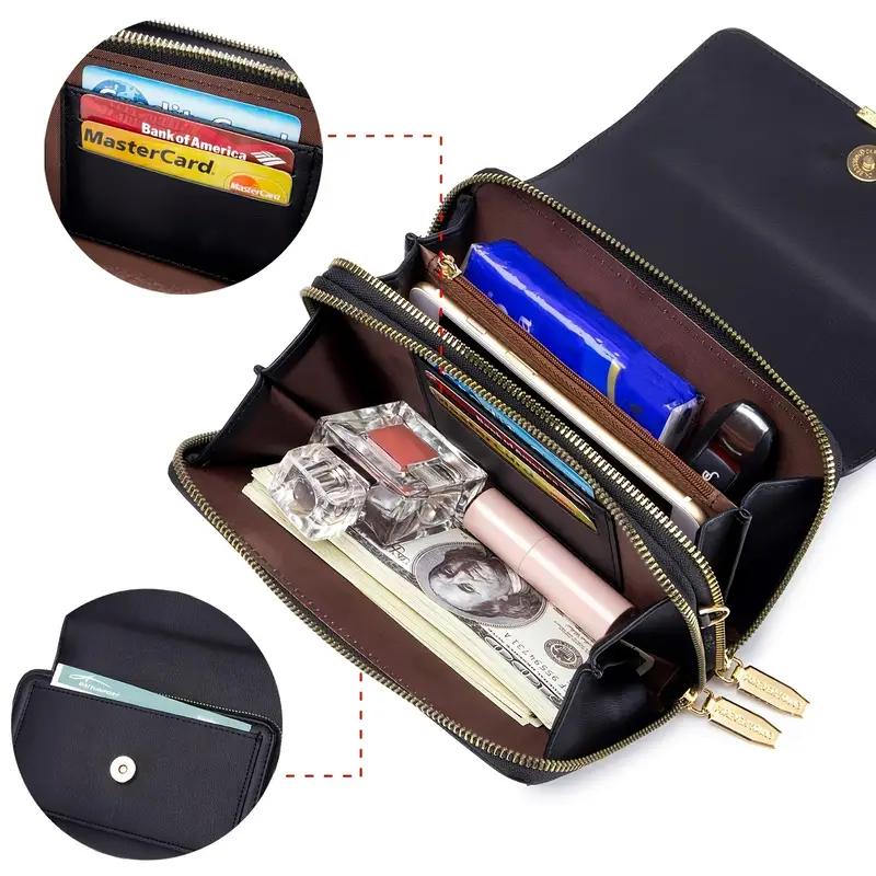 Многофункциональная сумка кроссбоди, женская сумка через плечо из искусственной кожи с деталями в виде букв и молнией KTY