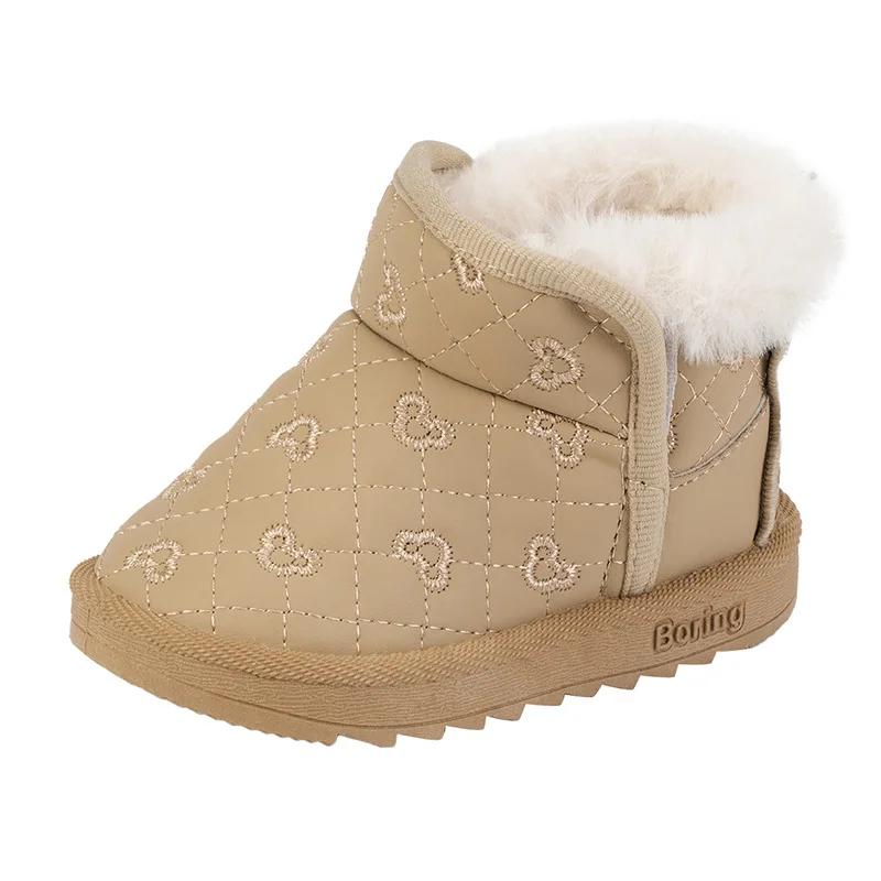 Модные детские повседневные ботинки Модные детские зимние ботинки для девочек Детские кроссовки Брендовые спортивные хлопковые туфли Детские кроссовки Короткие ботинки