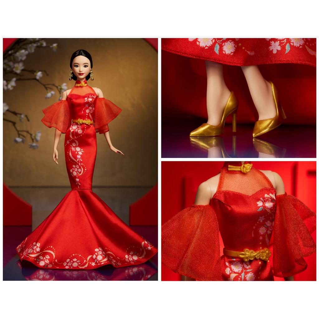 Кукла/домик Barbie Lunar New Year Signature BLACK Dress Up Doll/Doll Barbie от 6 лет и старше, красный JBJ11