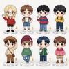 8 шт. K-pop Stray Kids Участник 6 см Акриловая подставка Милая Кавайная Повседневная Чиби Фигурка Настольное Украшение Знак, SKZ Мерч Коллекция Фанатов STAY Подарок