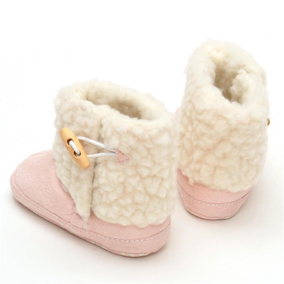 Милые зимние сапоги с мячом, модные детские мокасины с мягкой подошвой, детские первые ходунки, теплые детские сапоги, нескользящие сапоги для маленьких девочек