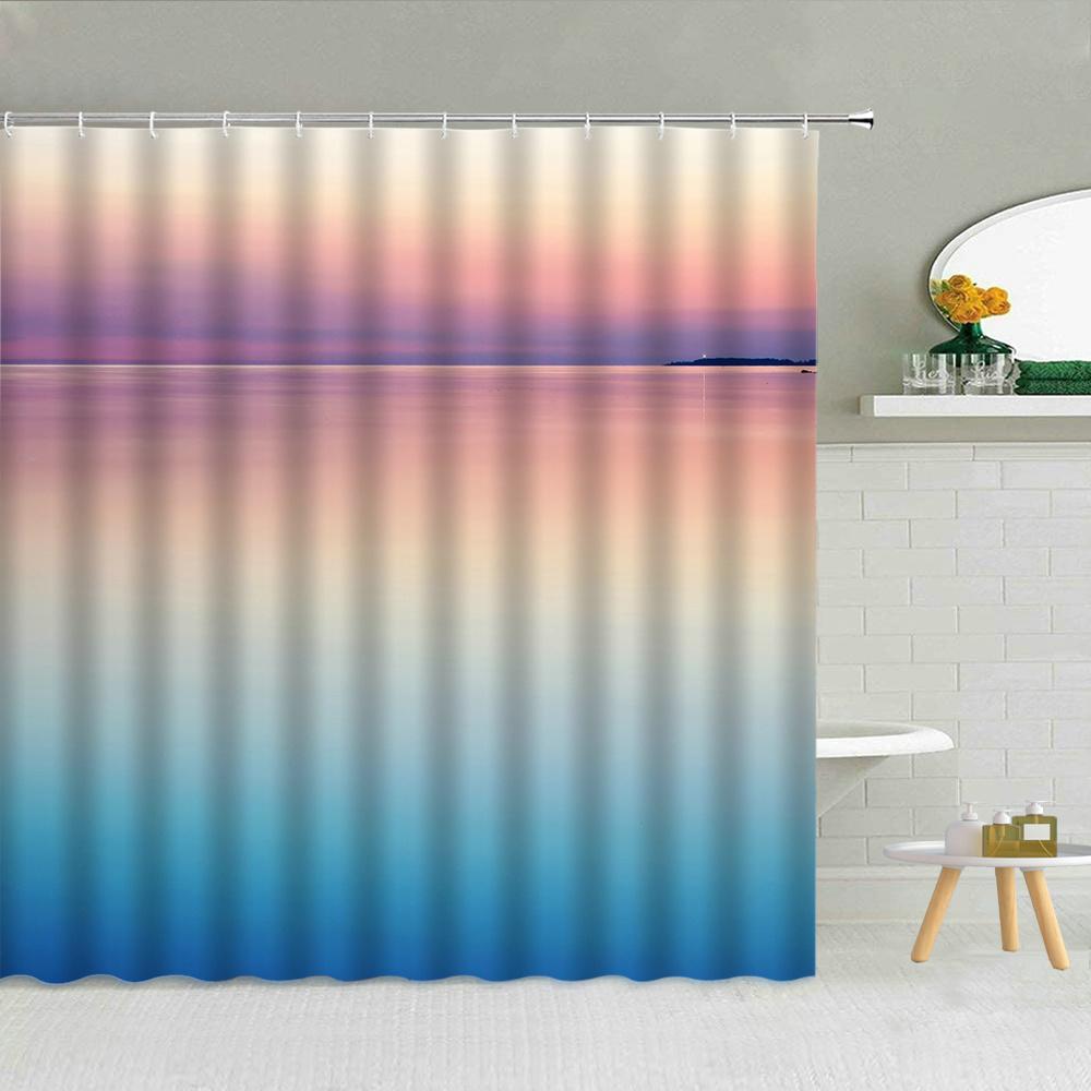 Синий океан подводный пляжный пейзаж занавеска для душа Дельфин Черепаха Кит животное украшение для ванной комнаты занавеска с крючком