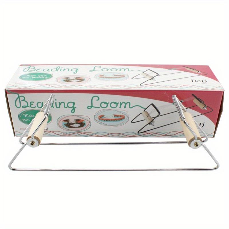 Станок для плетения бисером Простой в использовании инструмент DIY с эластичной лентой, подвеской, чешскими стеклянными бусинами, иглой для изготовления браслетов, ожерелий, украшений