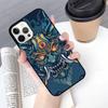 Samurai Oni Mask Mobile Phone Cases Cover For iPhone 17 Air 16 Plus Coque For iPhone 17 Air 16 15 14 12 13 11 Pro MAX XS