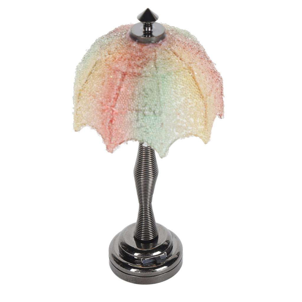 Миниатюрный торшер для кукольного домика 1:Кукольный домик в масштабе 1:12, светодиодное освещение, мебельные аксессуары, декор