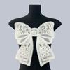 Embroidery Collar Flower Nail Bead Sweater Coat Accessories Fashion Three-dimensional Flower  Women