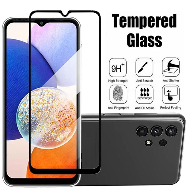 Полное покрытие из закаленного стекла для Samsung Galaxy A54 A04S A04E A04 A14 A24 A34 5G 4G Защитная пленка для экрана