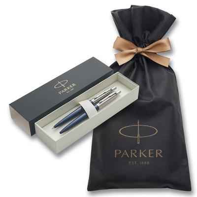 Шариковая ручка PARKER, механический карандаш, набор Jotter Blue CT, средний упаковочный пакет с логотипом бренда, подарочная коробка, роскошный официальный регулярный импортный продукт и