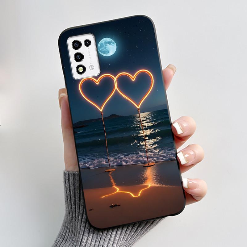 For ZTE Libero 5G III,  A202ZT Soft Silicone Black Case For ZTE Libero 5G II, A103ZT Popular Pattern Panda Shockproof Shell