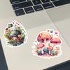 Cute Watercolor Grassland Poisonous Mushroom Stickers Crafts Scrapbooking  Planner Journal Stationery Planner  journal  vintage