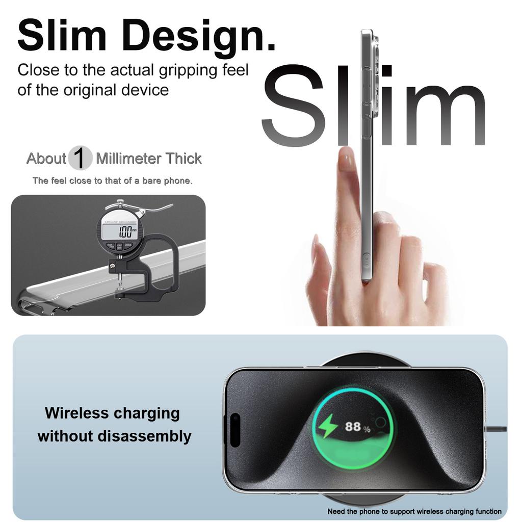 IMAK UX-5 Series For iPhone 17 Case Shockproof TPU Clear Slim Back Shell