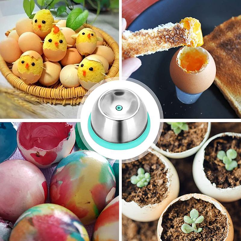 Дырокол для яиц из нержавеющей стали с пластиковым основанием, ручной дырокол для вареных яиц, кухонный гаджет, дырокол для яиц с защитой от взрыва