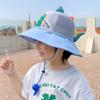 Солнцезащитная кепка с защитой от УФ-лучей, пляжная кепка с широкими полями, детская панама для улицы, для младенцев, девочек, мальчиков