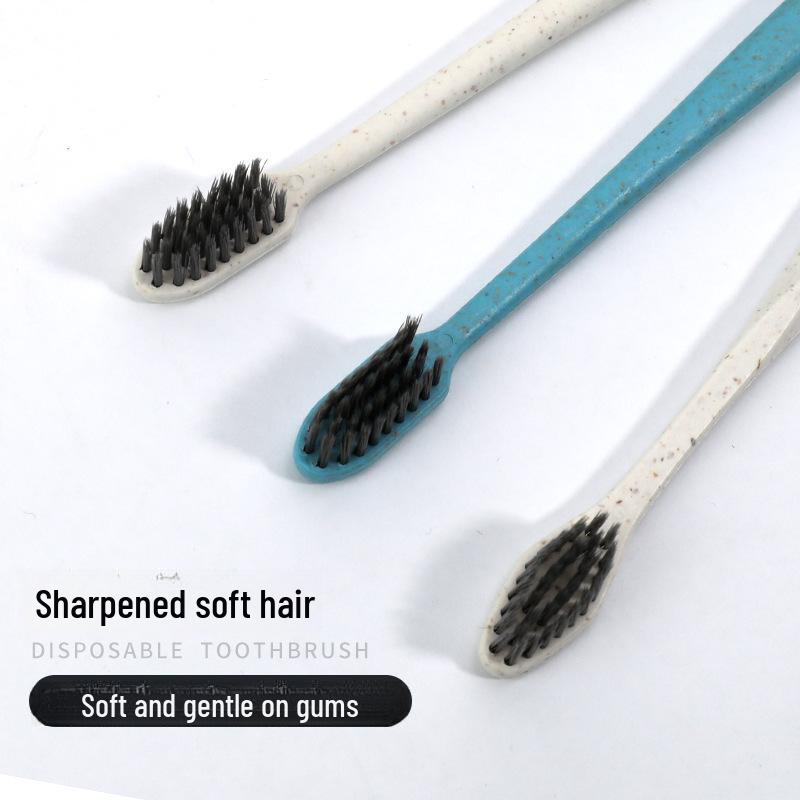 Одноразовый набор зубных щеток с мягкой щетиной для дома, сферы услуг, отелей, гостевых домов, проживания в семье и путешествий с индивидуальной упаковкой