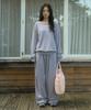 SIWL107 Crochet Sweat Pants (Mute Purple)