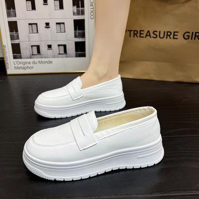 Один педаль мягкая подошва дышащая толстая подошва новое лето не устают ноги работа маленькие белые туфли увеличивающие рост медицинская специальная обувь