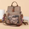 New Women's Bag Oxford Cloth Backpack Fashion Contrasting Color Flow School Bag Large Capacity Casual Light Travel Bag