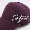 New Street Wind Side Letter Embroidery Baseball Cap Female Versatile Cap Male Couple Trendy Brand