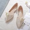 Fashion Women's Flat Shoes Moccasins Evening Off White Pointed Toe Beau Today On Offer 39 Casual Shoe Stylish Social Y2k Ladies Footwear