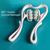 Degree Rotatable Stimulate Meridians Neck Kneading Massager Handheld Deep Tissue Cervical Spine