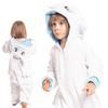 Piżama dla dzieci dziecięca kigurumi onesie strój smok szczerbatek biały 125-135