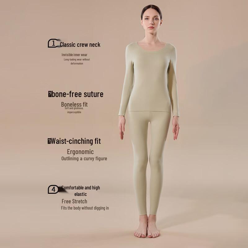 Женский бесшовный термотоп из девелюра и кашемира