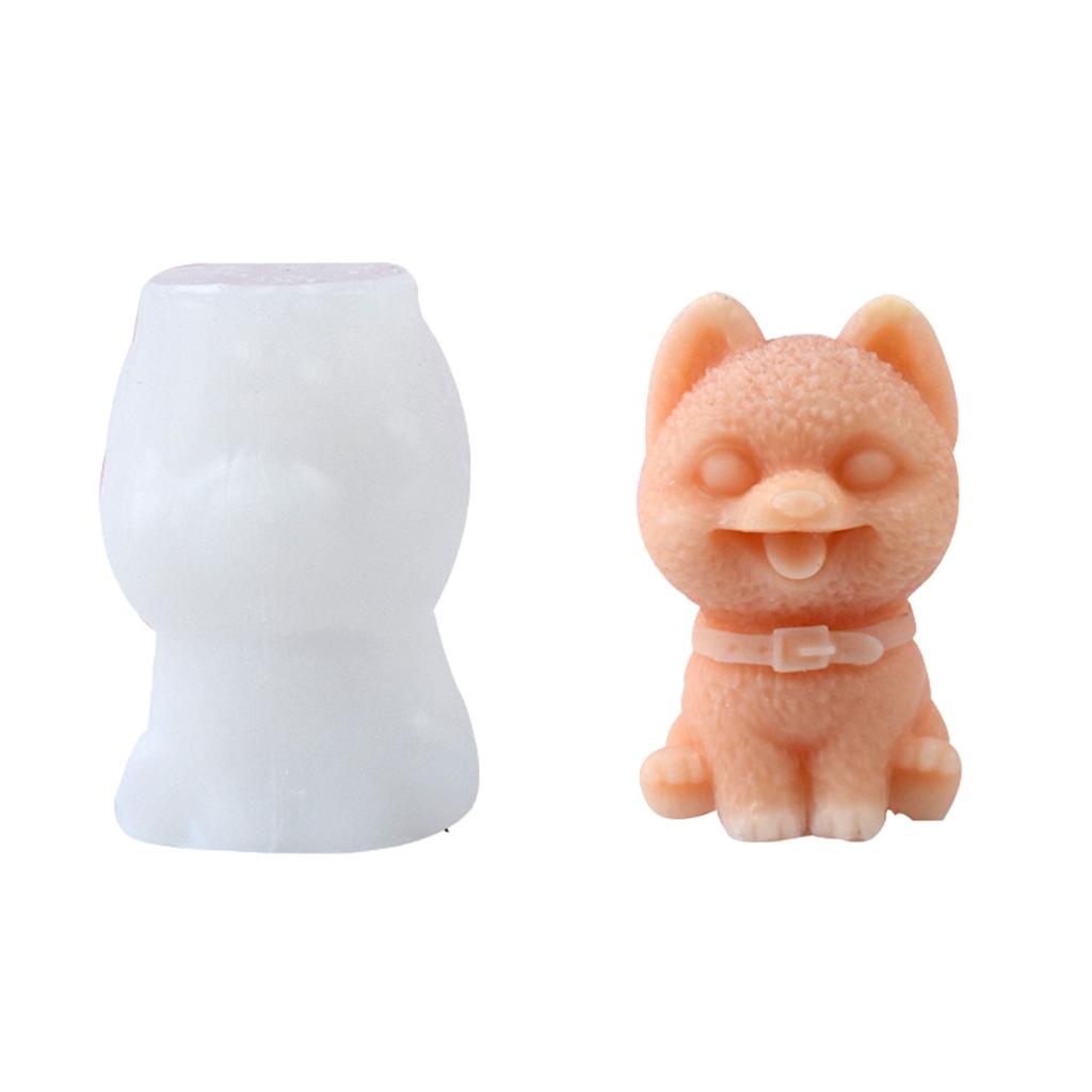 Dog Shaped Silicone Candle Molds Epoxy Resin Silicone Molds for Candle Soap Plaster Decorations Plaster Silicone Molds