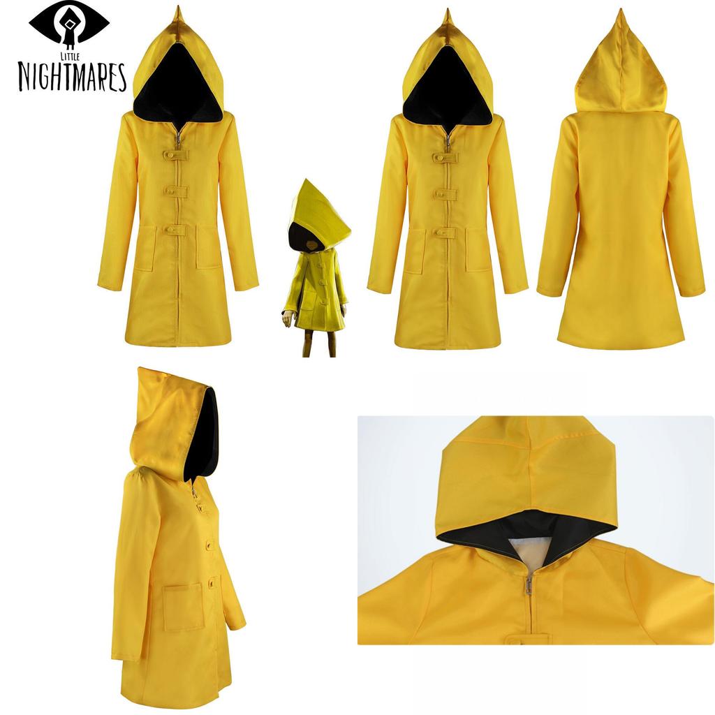 Little Nightmares 2 Шесть Косплей Плащ-дождевик с капюшоном Для детей и взрослых Идеально подходит для Хэллоуина