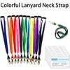 Metal Clip Lanyard Neck Strap Safety Break Lobster ID Card Pass Holder Plain Lanyard  Office