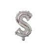 Silver 16-Inch Letter Aluminum Foil Balloons for Decoration (US Version)