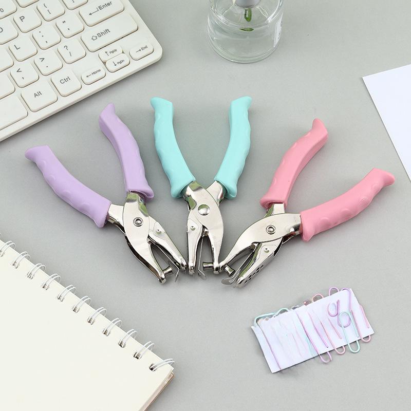 6 мм Круглые Однодырочные Макаронные Цвета Ручные Дыроколы-Плоскогубцы