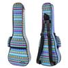 CLOUDMUSIC Hawaiian Ukulele Case Vintage Blue Backpack 10mm Padded Gig Bag Soprano Blue
